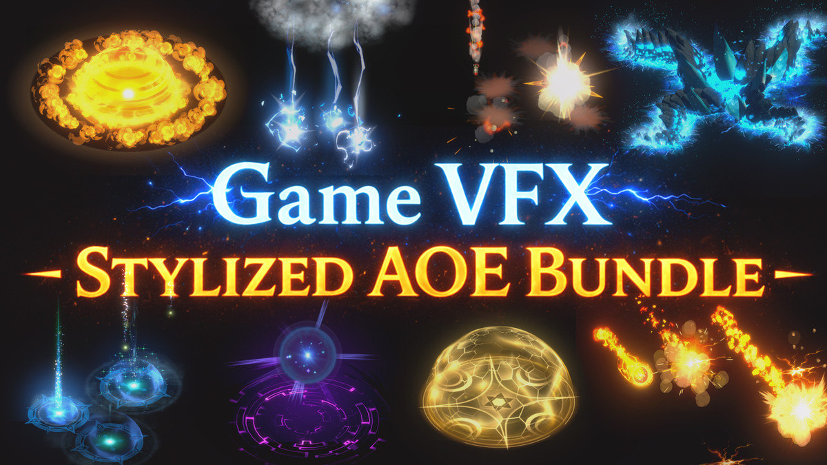 Game VFX - RPG Skill Effects (Magic, AOE, Projectile)
