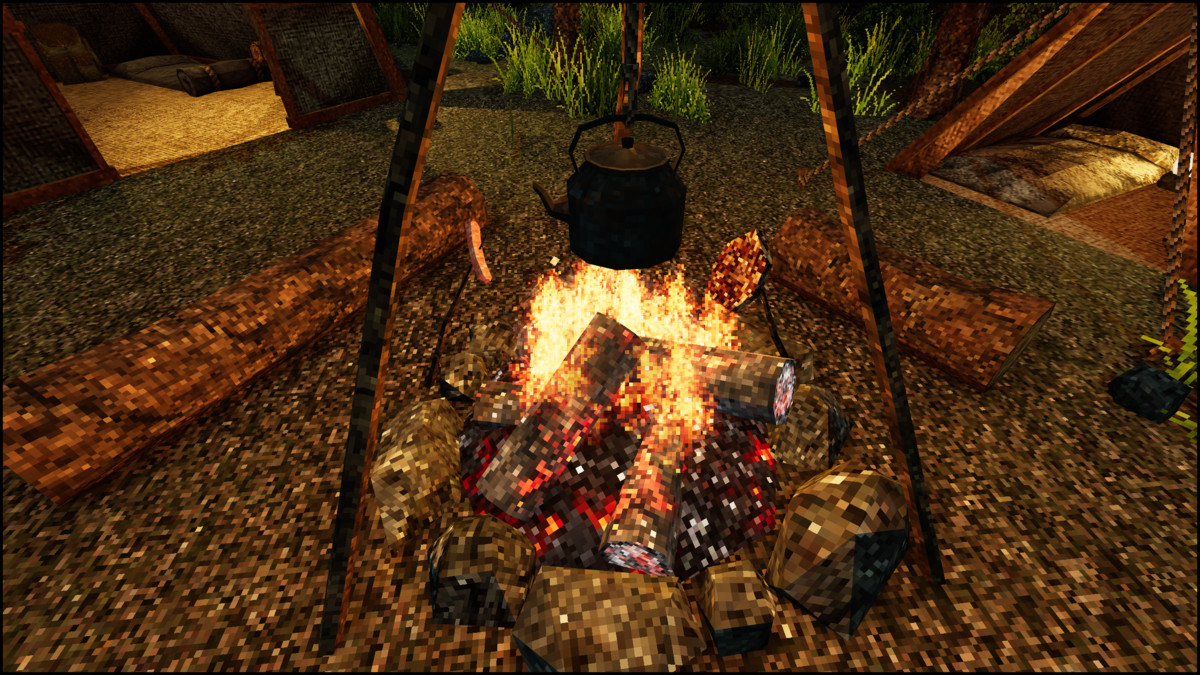Campsite - Retro Style Modular Environment Pack