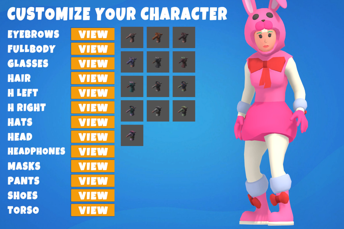 Customizable 3D Funny Characters Bundle