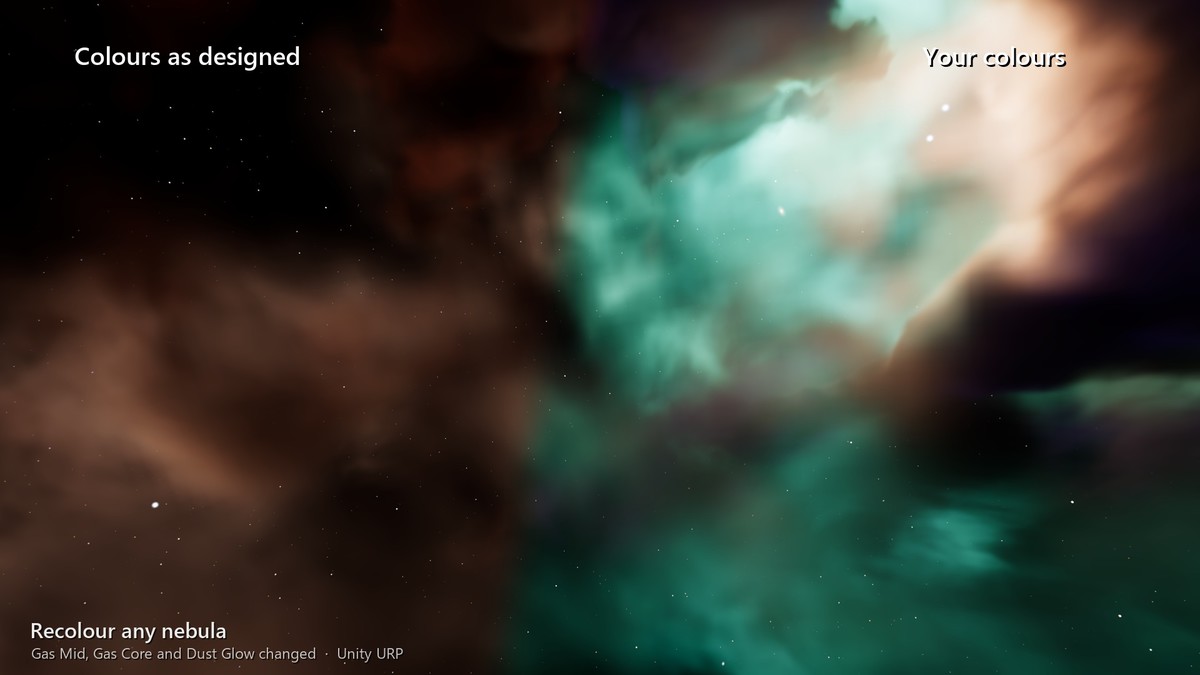 Volumetric Nebula Skyboxes 2 – 17 Fly-Through 3D Space Nebulae (URP & HDRP)