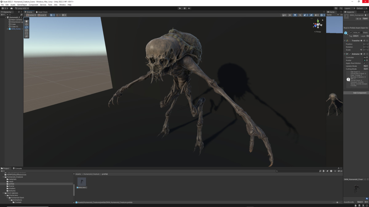 Humanoid Creature - Customizable Horror Enemy