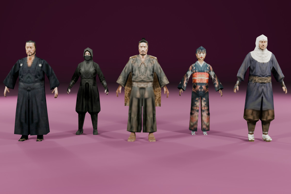 Low Poly Samurai Expansion Pack