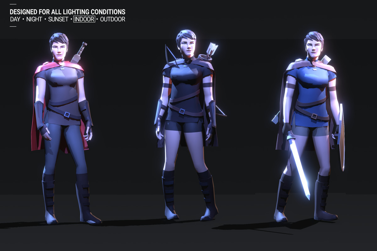 Polyquest Heroes: Warrior I Huntress