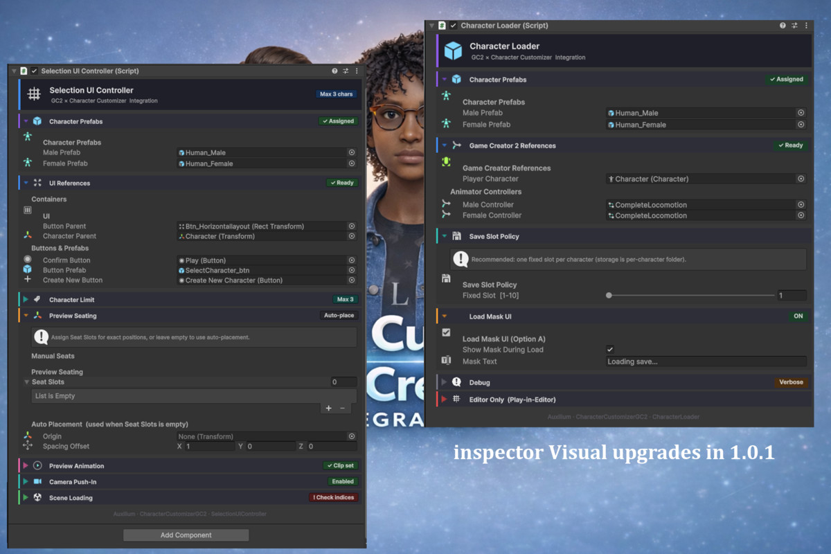 Character Customizer Integration | Game Creator 2
