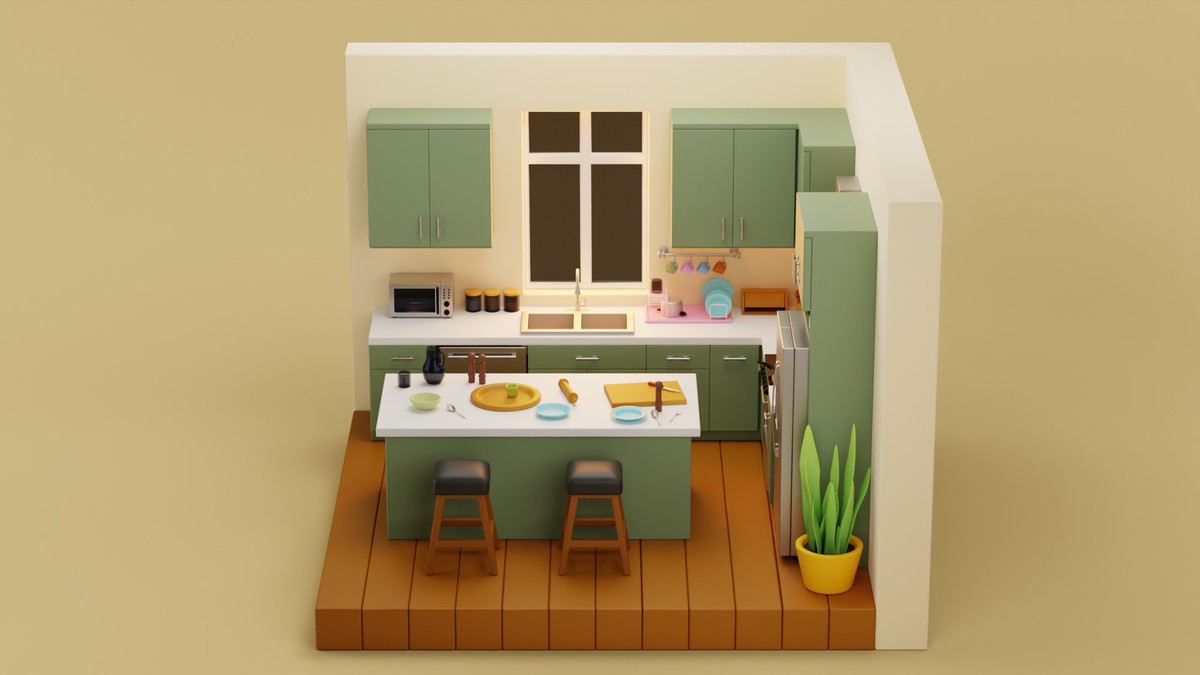 Cozy Room Props Bundle - Interior Props & Modular Parts 2