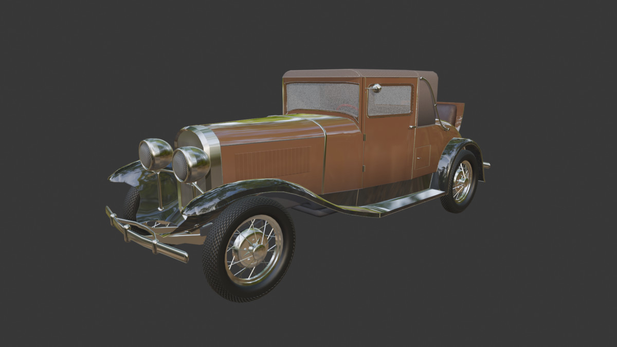 Vintage Two-Seater 1930s – Classic Car Asset