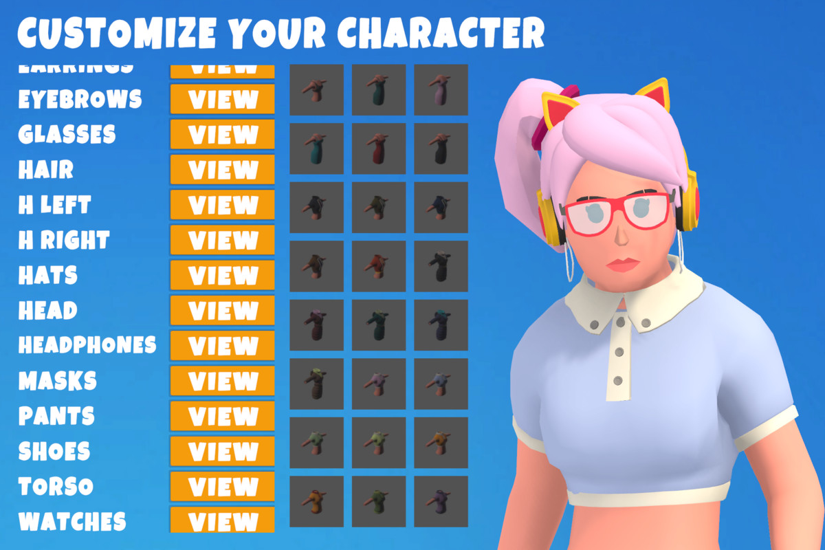 Customizable 3D City Characters Bundle