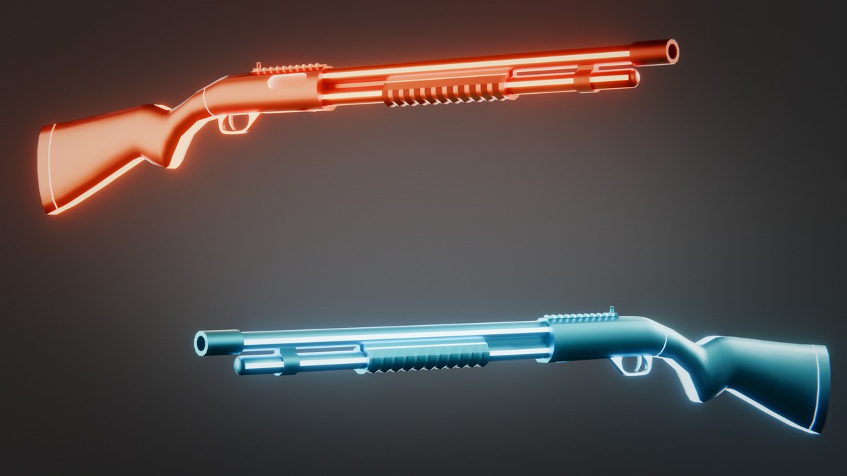 Weapon Sci-fi Glow Skins Pack — 345 Variations