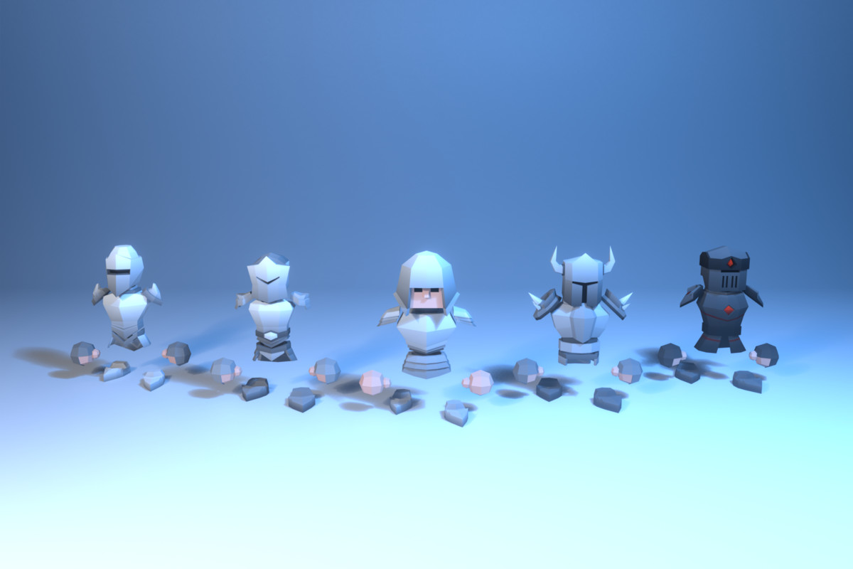 Low Poly Cubic Character - By Shokubutsu