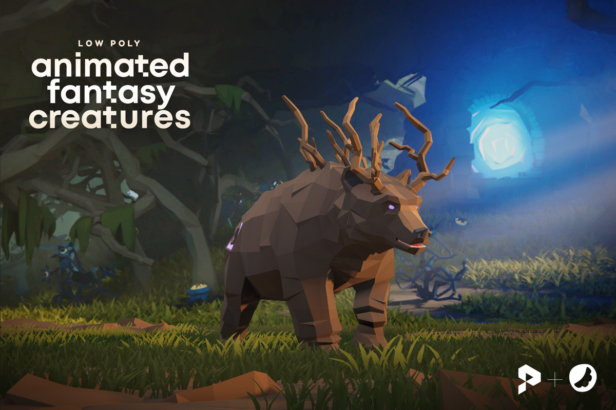 Low Poly Animated Fantasy Creatures