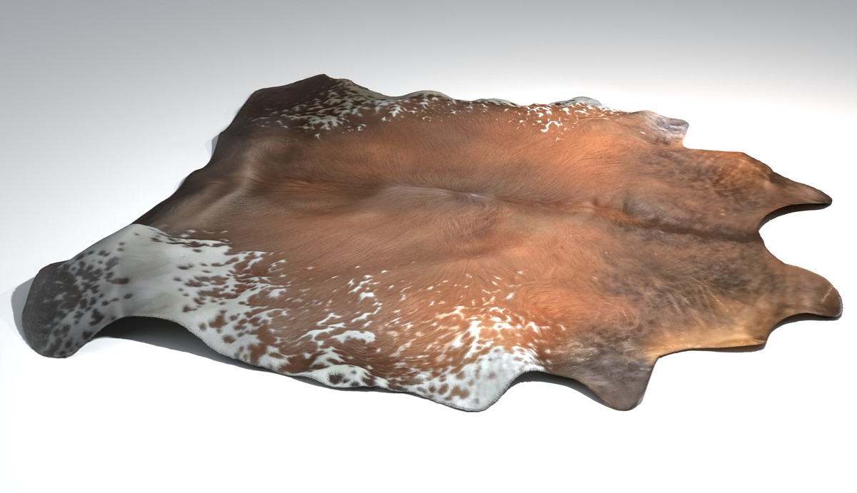 Animal pelts volume 4: giraffe, wolf, stag, reindeer, sheep, bull, bison 4k