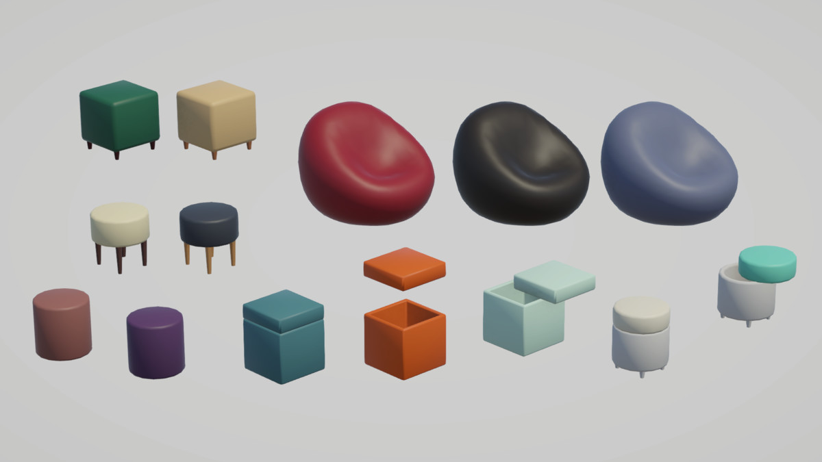 Low Poly Interior Houses – Modular Home Assets Pack