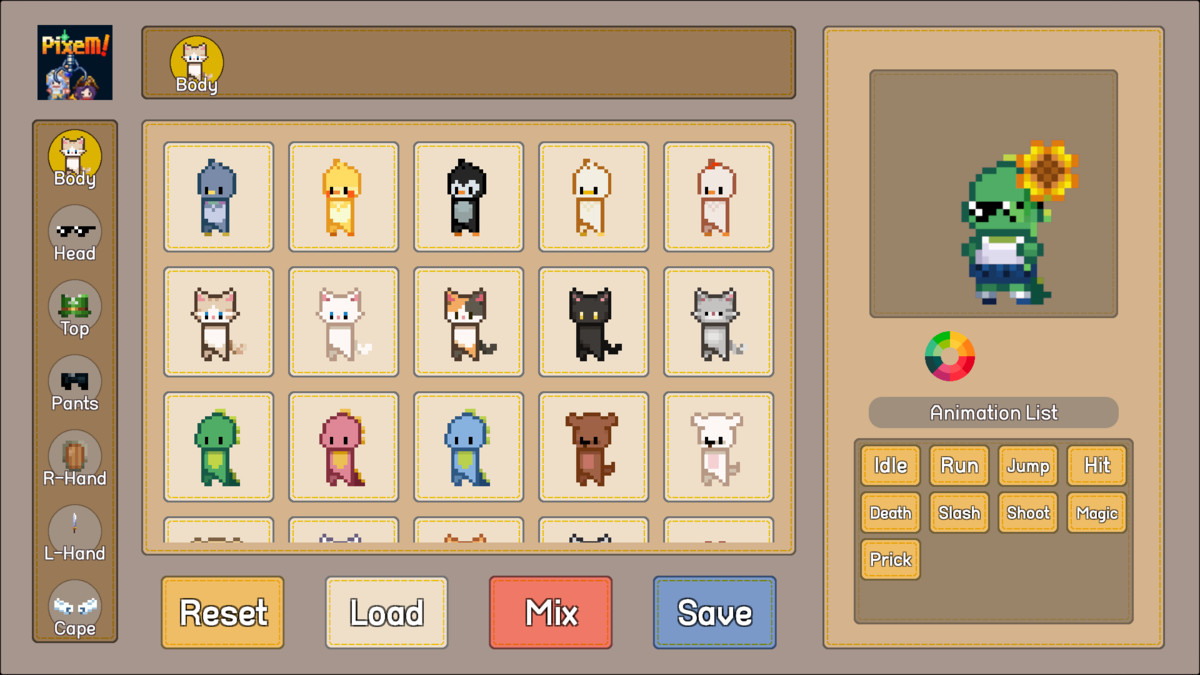 Character Maker - Pixem Animal