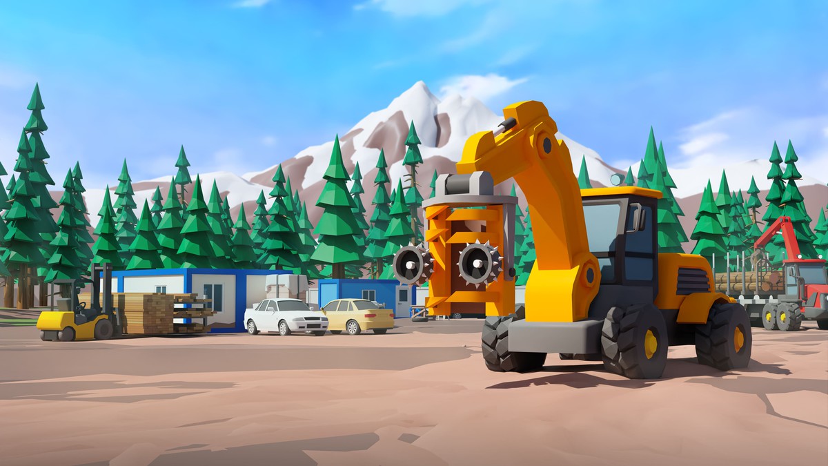 Logging Facility - Low Poly 3D Models Pack