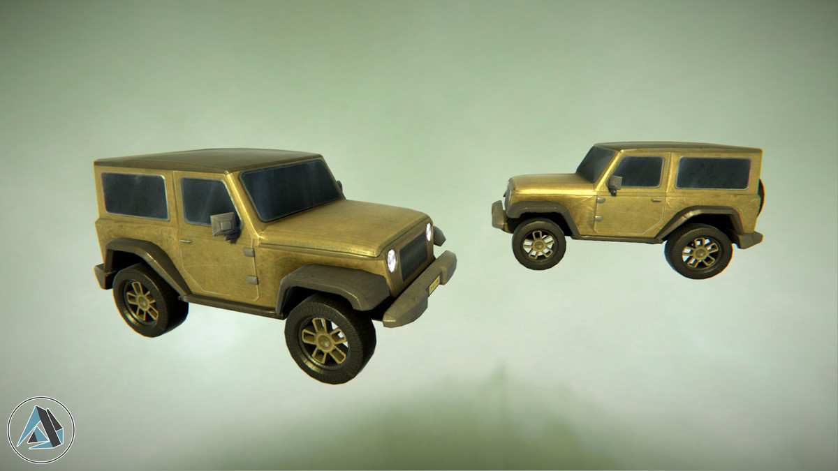 Jeep Style Offroad SUV Car Asset Package