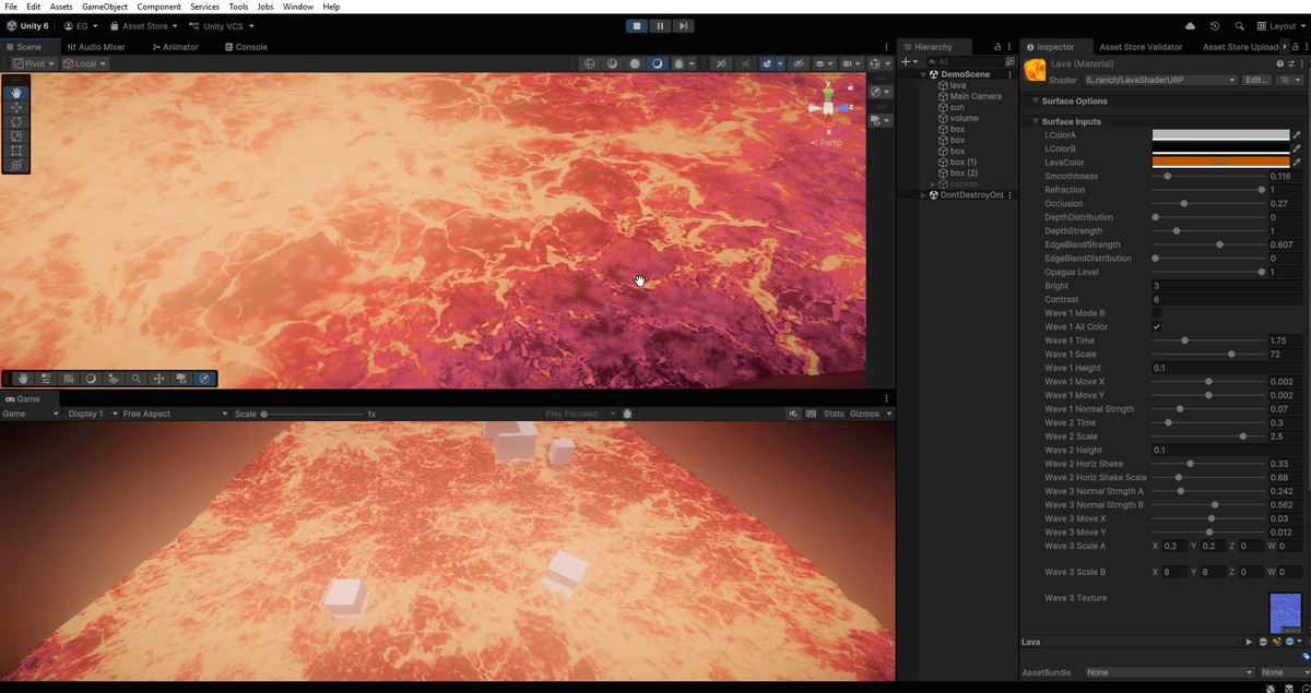 Lava shader (URP)