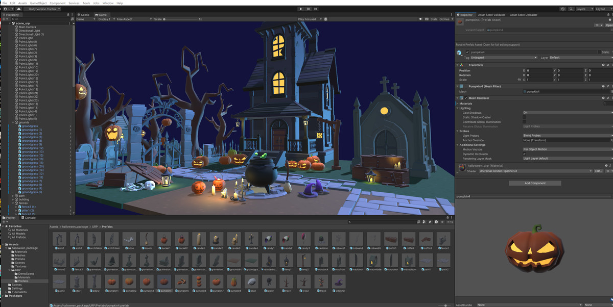 Stylized Halloween Pack: Haunted House & Cemetery Kit