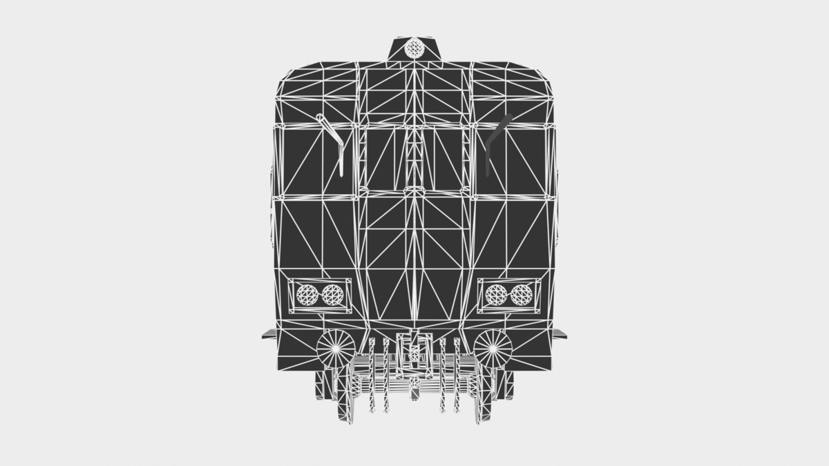 (URP) Simple Italian Train 3D model