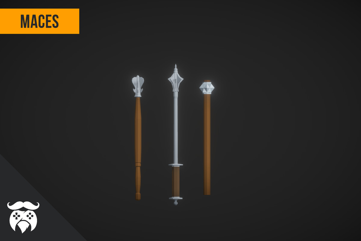 Historically Realistic Low Poly Swords & Weapons