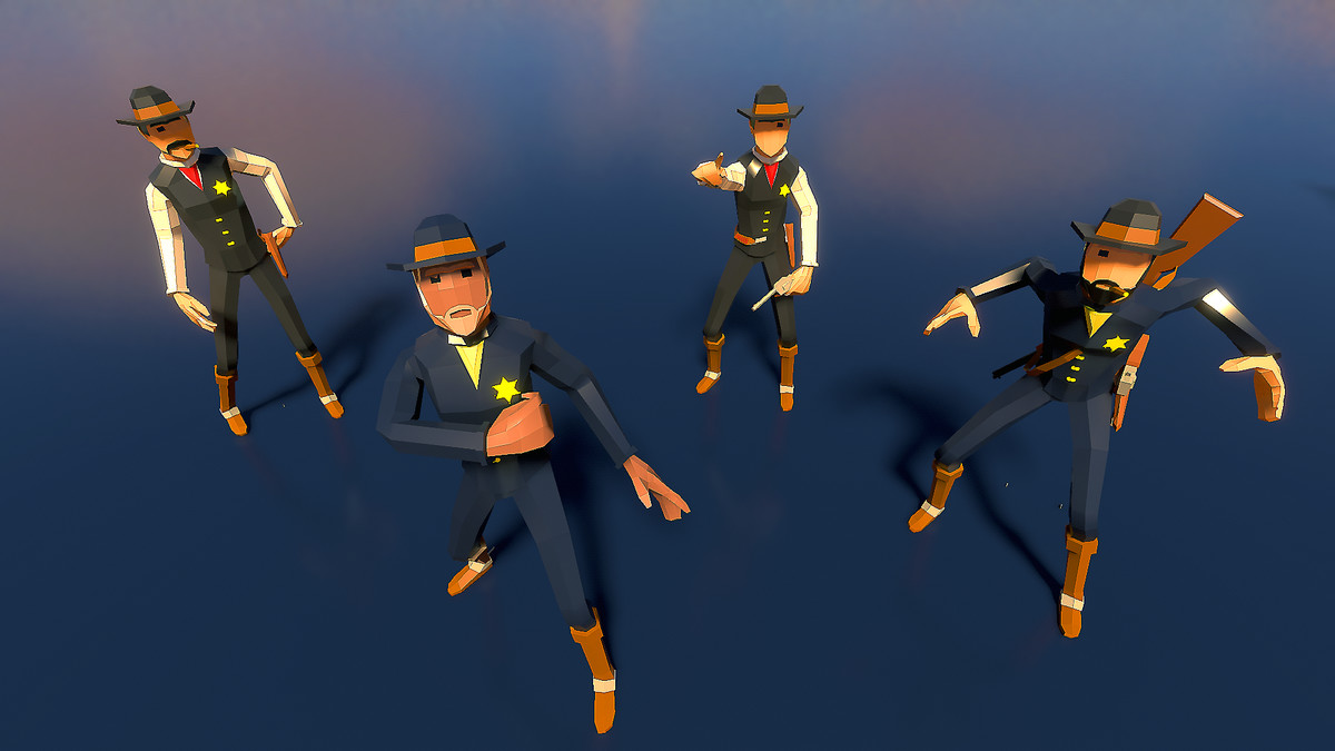 Low Poly Farm. HappyLifeville