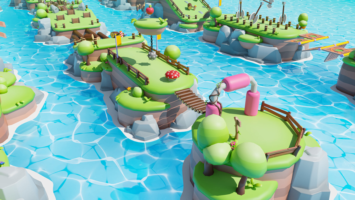 Platformer Deathrun - Low Poly 3D Models Pack