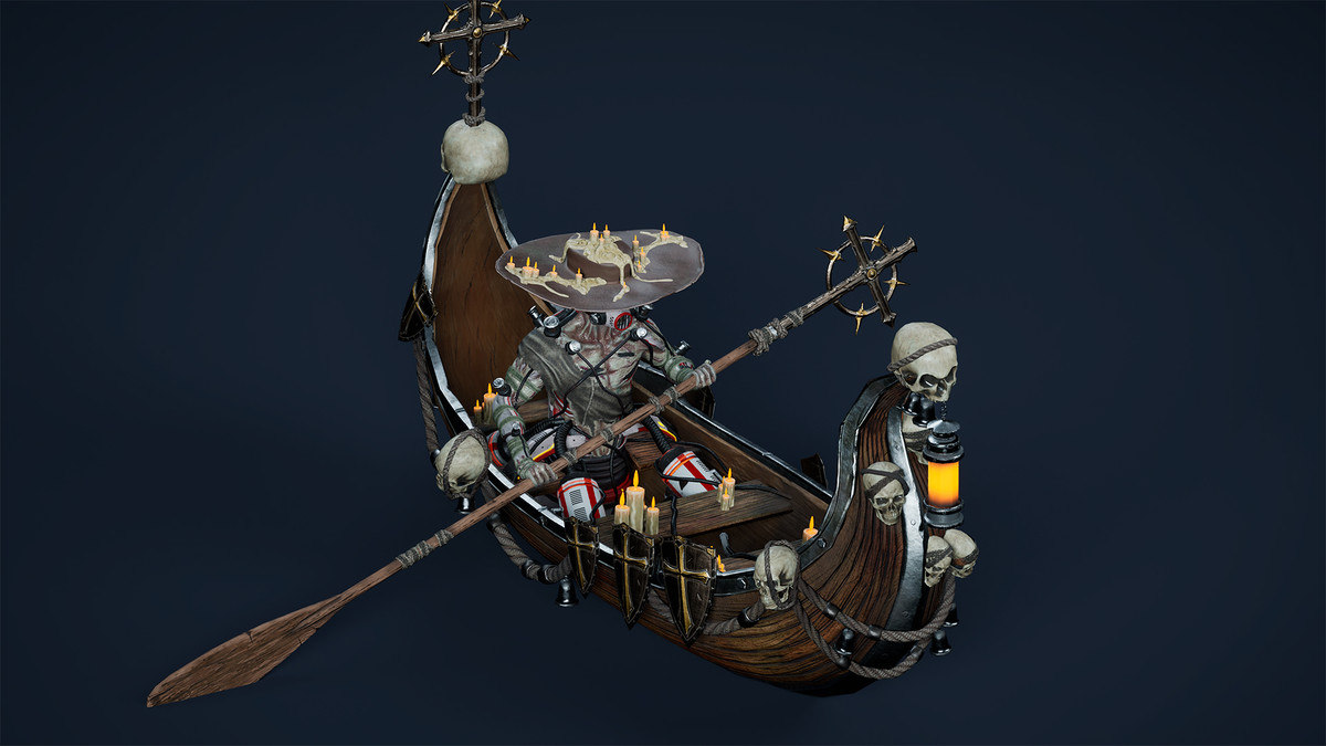 Fantasy Cyborg Boatman