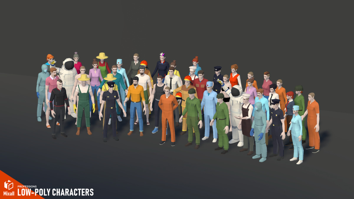 Professions - Low-poly characters