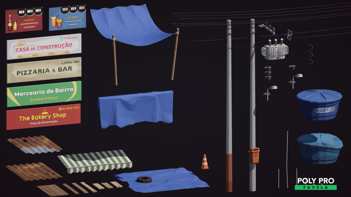 Poly Pro Favela - Low Poly Assets