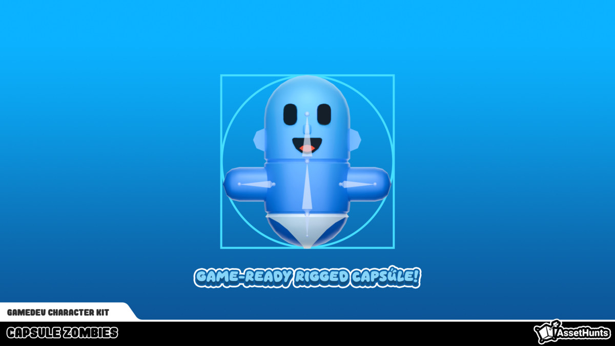 GameDev Character Kit - Capsule Zombies