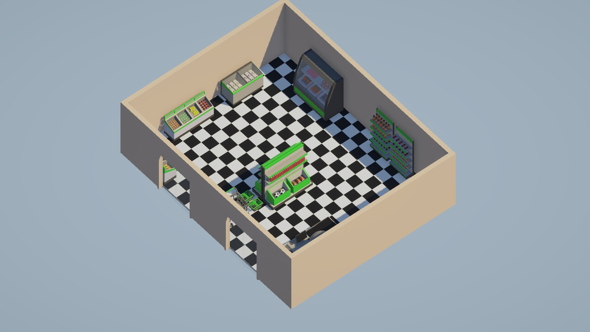 Low Poly Supermarket