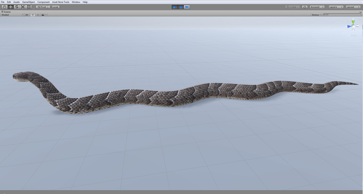 Animated Puff Adder Snake PBR
