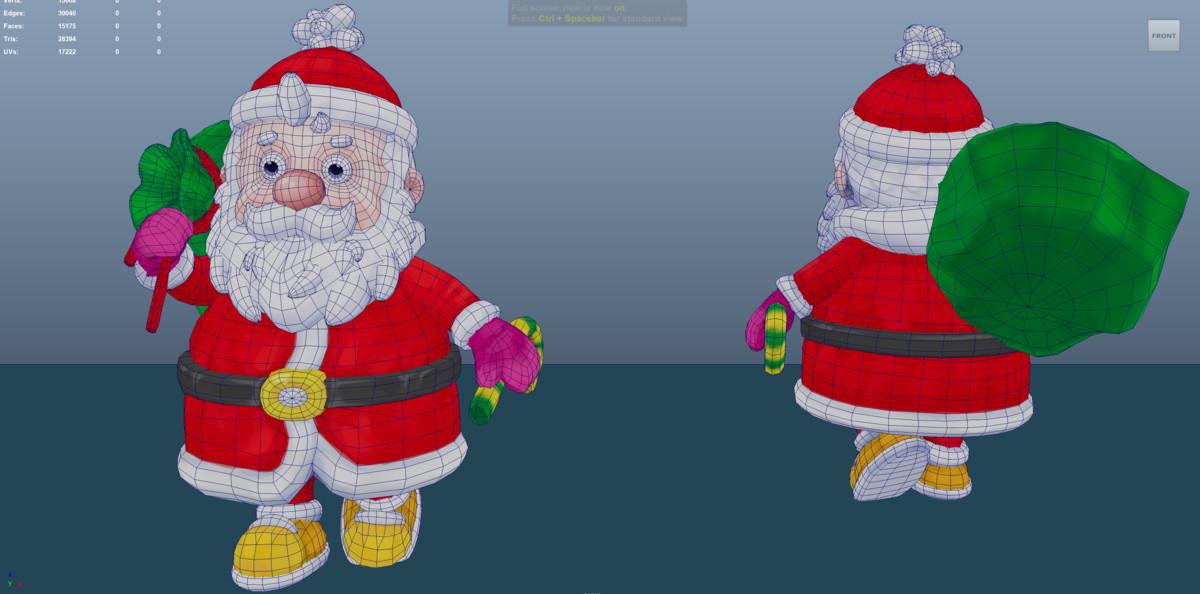 santa claus 24 animations