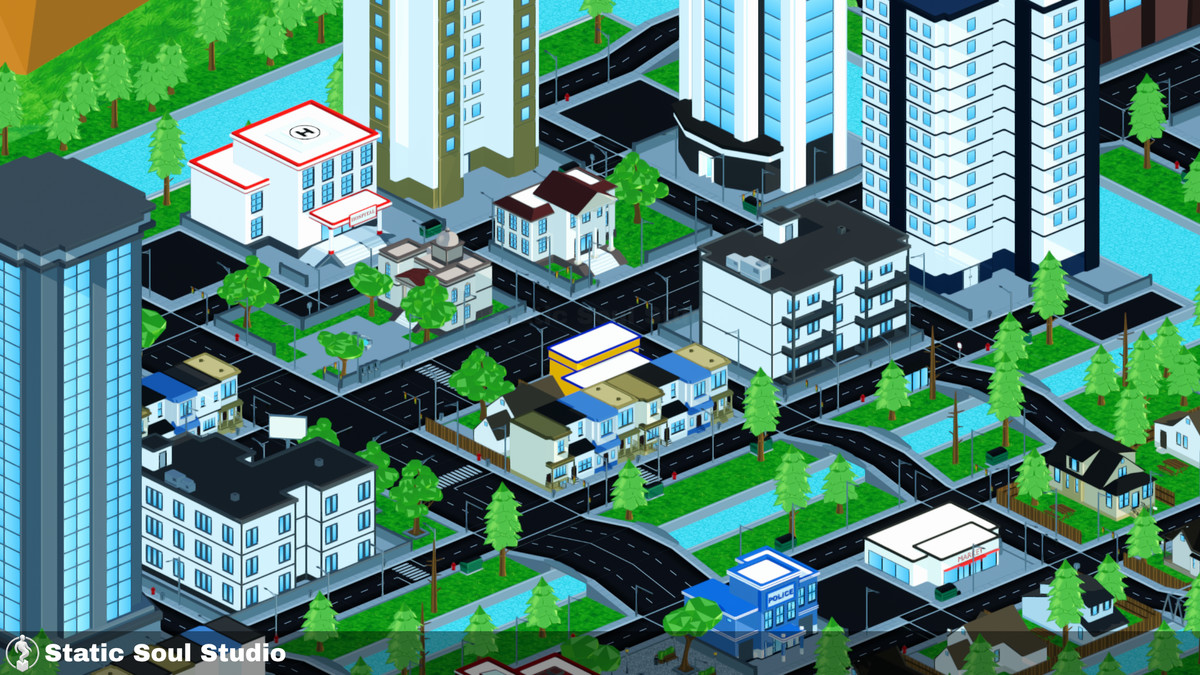 Low Poly City Pack – Modular Buildings, Roads & Props