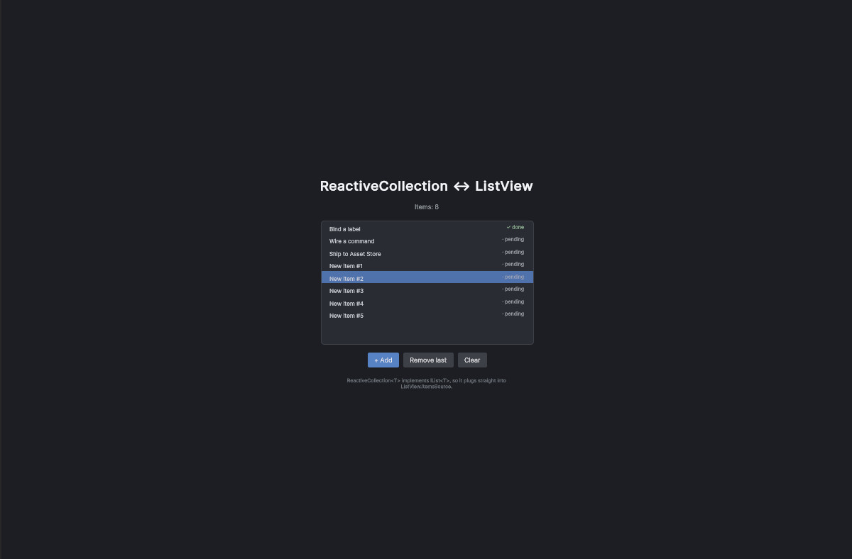 UI Toolkit: Data Binding