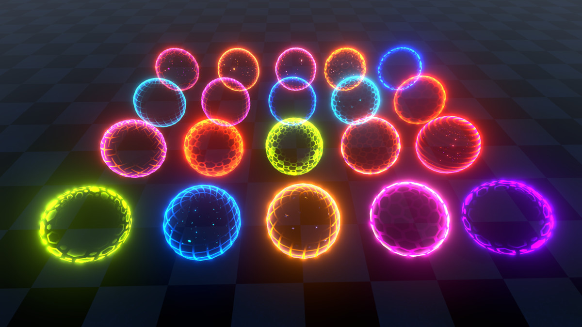 Hologram Shaders 3 in 1 (Fire, Shield, Frozen)