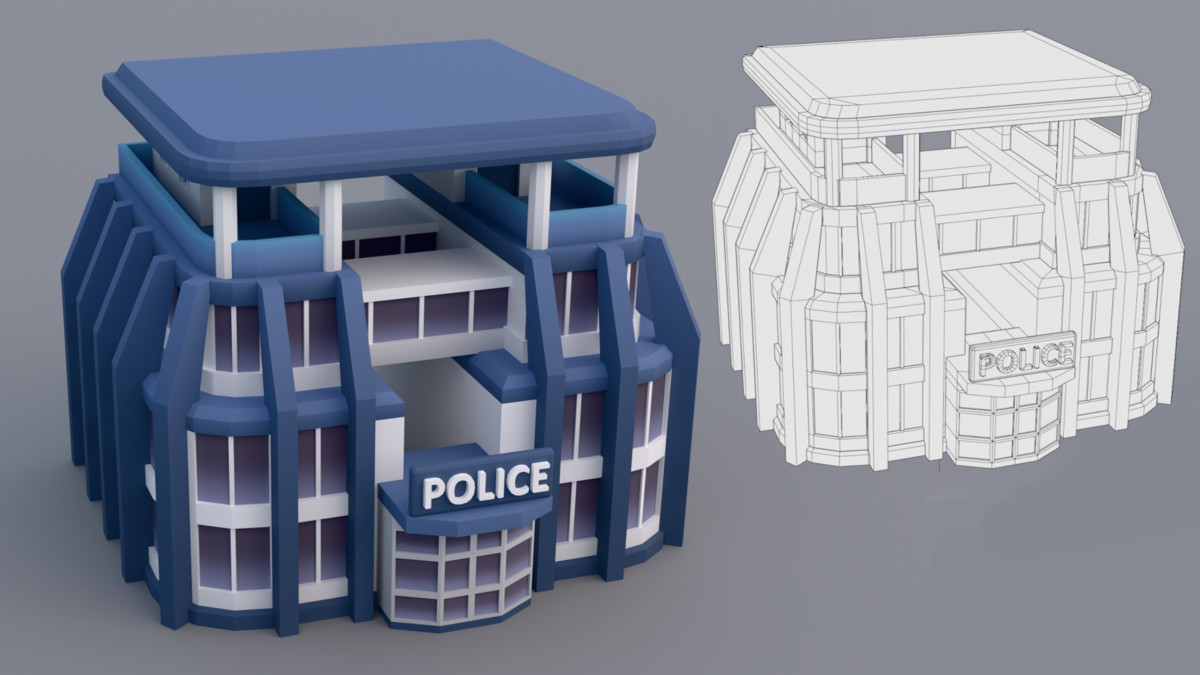 30 Low-Poly Urban Buildings Collection