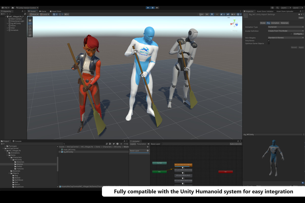 MC Village Life - Believable 3D Animations by MoCap Central