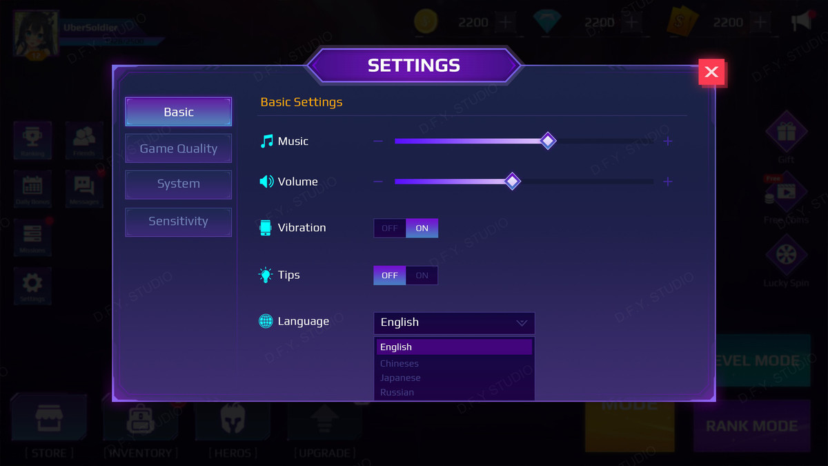Sci-Fi Cyber UI Pro_Purple Theme