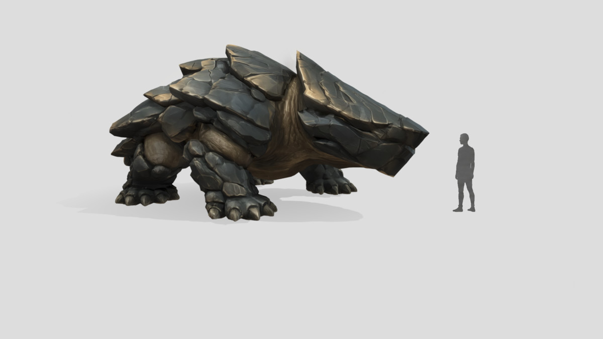 Primal Rocky - Stylized Rock Monster
