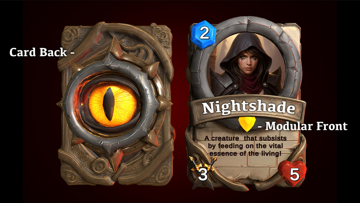 3D Card Template Bundle - TCC, CCG