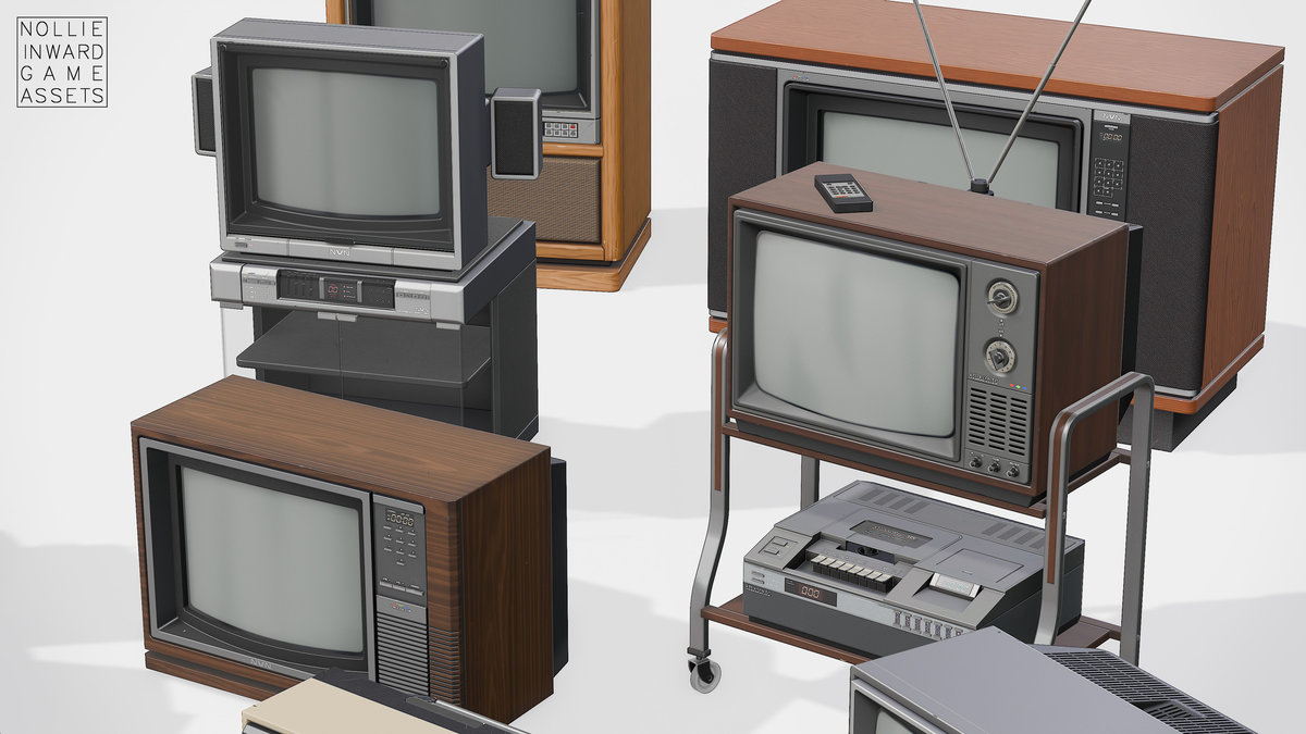 80s TVs Mega Pack - Vintage TV and VCR Collection