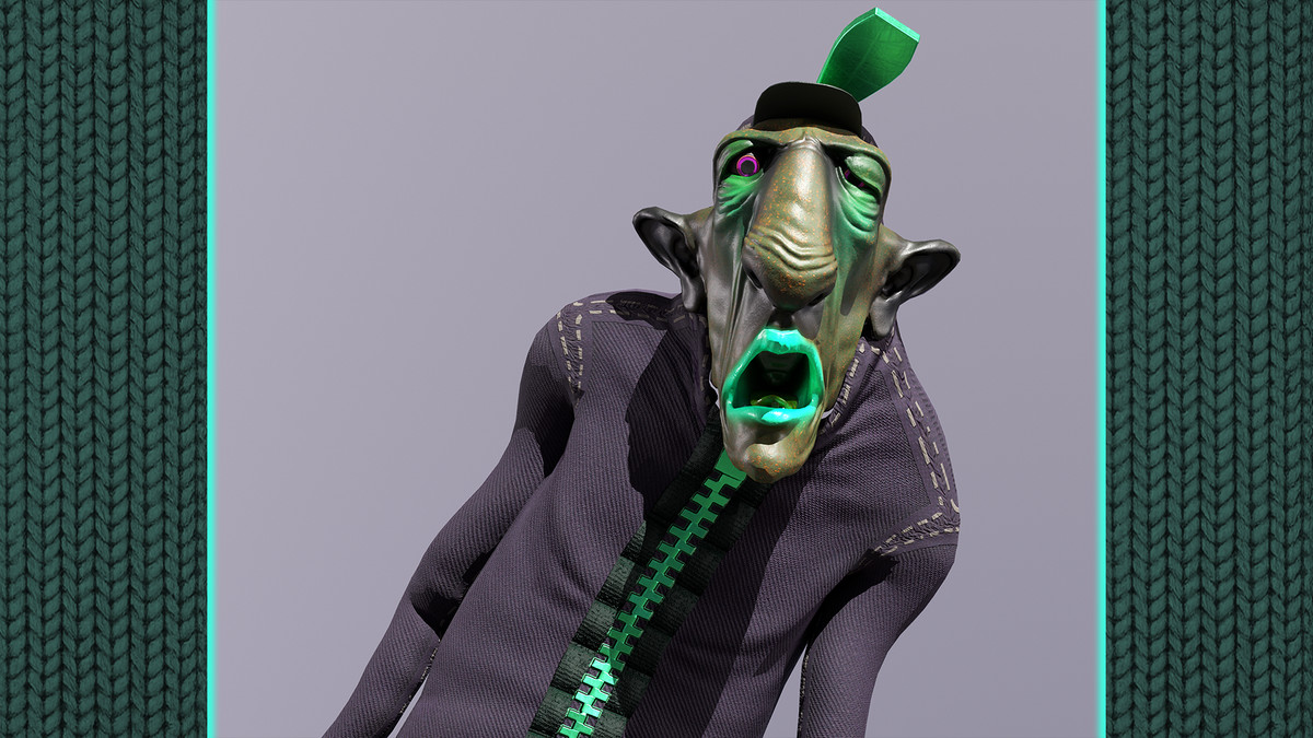 Funky Cartoon Man - Grandpa Afanasy