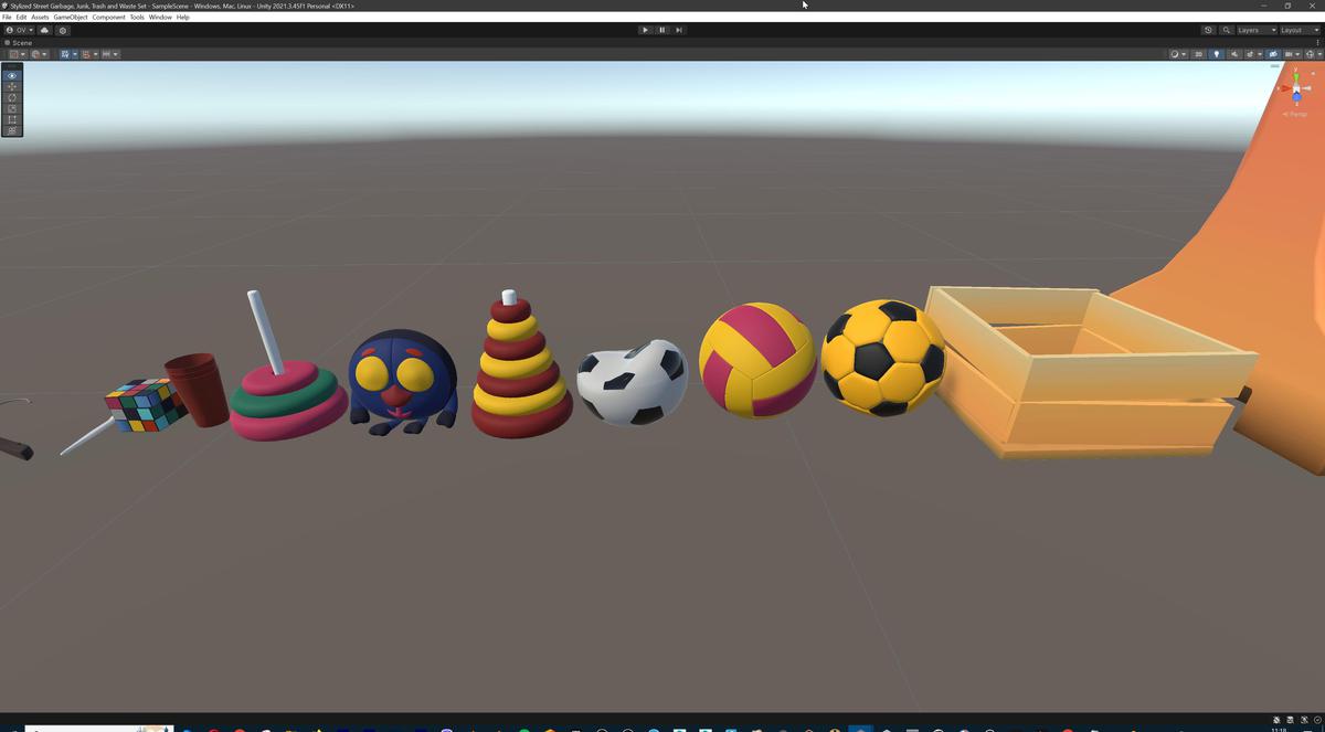 Lowpoly Stylized Street Garbage, Junk, Trash and Waste Set - 328 gameready props