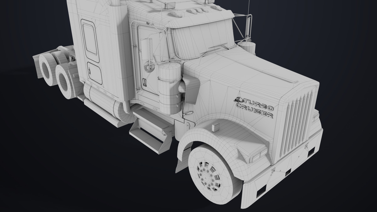 Truck Chassis 02 Generic Black URP HDRP Textures