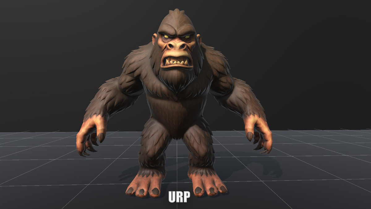 Sasquatch - Game ready character Low-poly 3D model