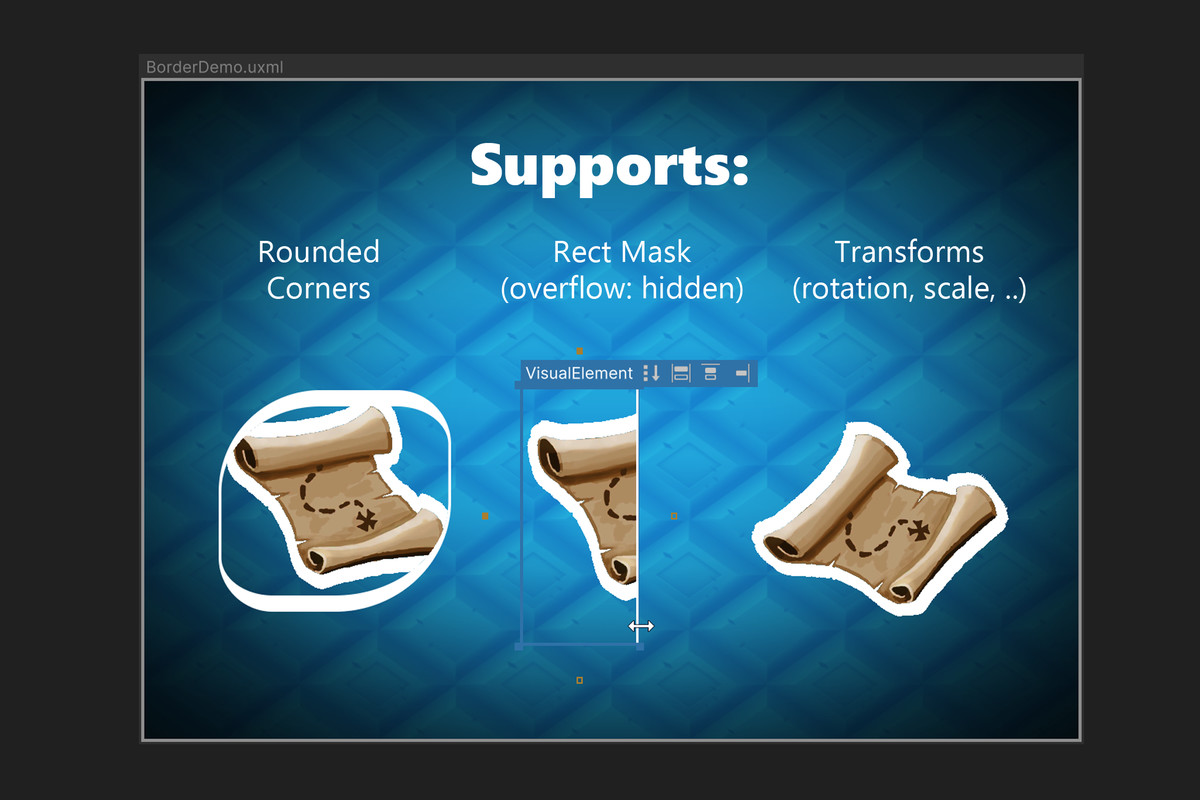 UI Toolkit Custom Shader Image URP