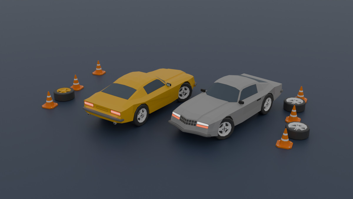 Low Poly Vehicles-Optimized Package