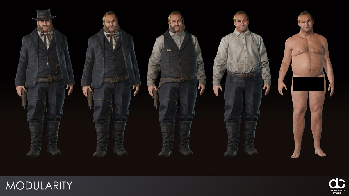 Western Character Joseph - Huckster Gambler Attendant Cowboy Wild West RPG Man