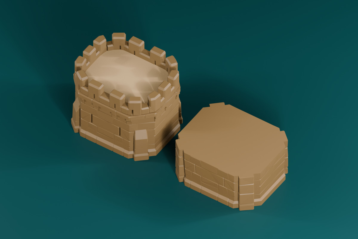 Low Poly Modular Medieval Castle Kit