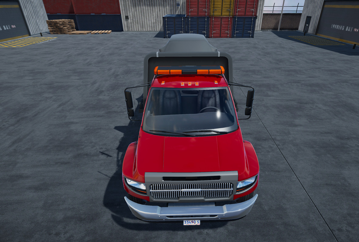 Rollback towing truck